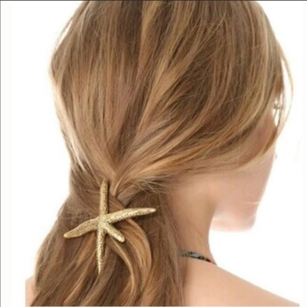 New Brandy Melville Starfish hair acc. gold,silver